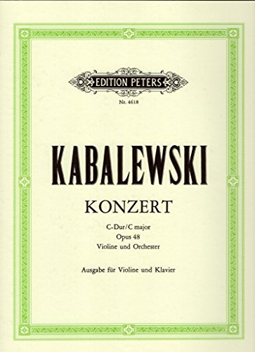 Free Kabalevsky Violin Concerto In C Major Op 48 Violin Piano Pdf Download Milankishore