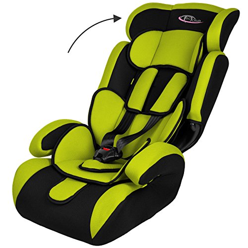 TecTake 400573 Autokindersitz Gruppe I/II/III 9-36 kg 1-12 Jahre, grün/schwarz - 3