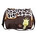 TRIXES Giraffe Baby Changing Bag Including Changing Mat and Clear Accessory Bag