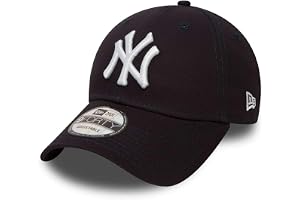 New Era Mäns MLB Basic NY Yankees 9Forty justerbar baseballkeps, blå (marinblå), en storlek