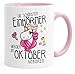 Produktbild MoonWorks Die schönsten Einhörner Werden im Oktober Geboren Einhorn-Tasse Geschenk Rosa Unisize