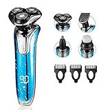 【USB-Schnellladung】 Dieser Herren-Rasierer verfügt über eine langlebige Lithium-Batterie, die perfekt für Ihre Reisen ist. Das Aufladen in 5 Minuten kann einmalige Verwendung erreichen, und in 2.5 Stunden 90 Minuten von Verwendung.