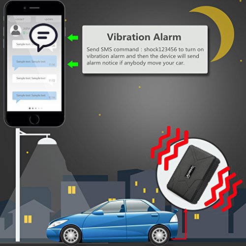 LEKEMI Tracciatore di Posizione GPS per Auto / Veicoli Tramite App Gratuita, Magnete Potente e Batteria da 10000mAh