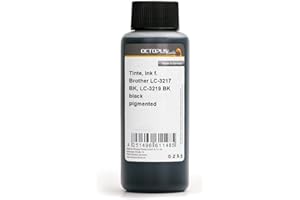 Octopus Recharge d'encre compatible pour Brother LC-3217, LC-3219 BK noir pigmenté 250 ml (non OEM)