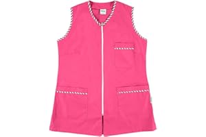 Siry Work Casacca Donna Lavoro Senza Maniche Art. VALERY 35% Cotone 65% Poliestere MADE IN ITALY, Ideale per il Settore Alberghiero, Estetico, Alimentare e Benessere