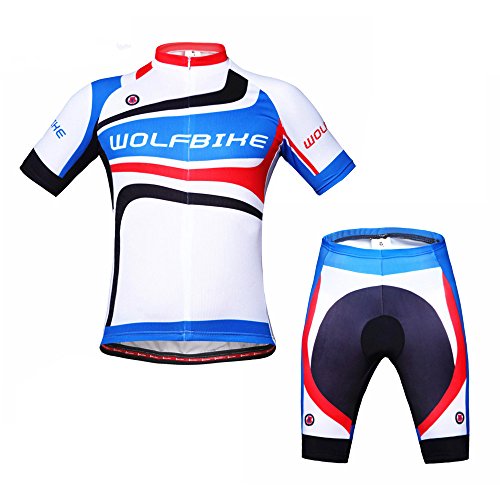 ParaCity Herren/Damen kurzärmeliger Anzug Jersey Radbekleidung Trikot für Reiten Radfahren Radsport MTB - 5