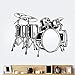 Produktbild Relovsk Trommel Set Wandaufkleber Musikinstrumente Wandtattoo Kinder Kinderzimmer Decorion Abnehmbare Art Vinyl Wenn   58 * 46 Cm