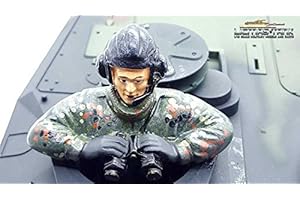 LICMAS Leopard Panzer Bundeswehr Kommandant Flecktarn handbemalt Resin 1:16