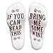 Produktbild iZoeL Lustige Socken Wein Socken mit Schrifte - If You Can Read This, Bring me Some Wine - Geschenkidee Gastgeschenk für Gastgeber Einweihungsfeiern Weinlieber Geburtstage Christmas