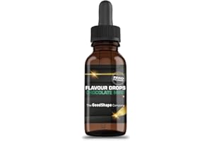 HELLOSHAPE Flavour Drops - Sans sucre - 50 ml - Menthe au chocolat - Gouttes aromatiques sans calorie pour sucrer avec aide doseuse - Végétalien - Pour yaourt naturel, porridge ou fromage cottage - Flavattack