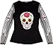 Produktbild Tag der Toten Longsleeve-Shirt Sugar Skull schwarz-bunt Einheitsgröße