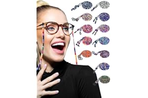 DONQL cordino per occhiali Anti scivolo catenella occhiali donna Multicolor laccio occhiali catena occhiali donna cordino occhiali per la lettura di sport e viaggi cordini occhiali da sole