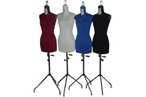 SHIVPIIN Manichino sartoriale regolabile busto da donna estensibile taglia 42-54