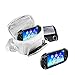 Produktbild Orzly® - SPIELE & KONSOLEN (REISE-) TASCHE für die Sony PSP Konsolen (GO / VITA /1000/2000/3000) mit speziellen Fächern für die Aufbewahrung von Spielen und Zubehör. Tasche enthält Schultergurt, Tragegriff und eine Gürtelschlaufe - WEIß / WEISS