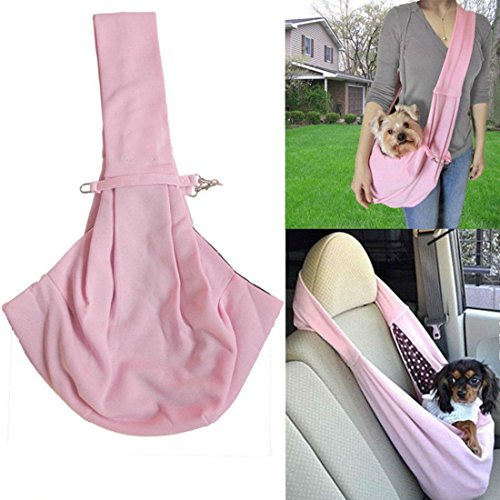Preisvergleich Produktbild Hangang Freisprecheinrichtung Sling wendbar Pet Tragetuch Haustier Hund Katze Tasche angenehm weiches Puppy Kitty Rabbit doppelseitig Tasche Schulter tragen Tote Handtasche Pet Sling Tasche für Hunde