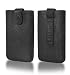 Produktbild Hochwertige Premium Handytasche passend für Apple Iphone 6/6s Handy Etui Schutz Hülle Cover schwarz mit Klettverschluss