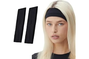Zephy 2pcs Black Headband, Hair bands for Women, Running Headband, Hairbands Women,Head bands Adult Women, Hair bands, Makeup Headband, Headbands For Women’s Hair (Cotton)
