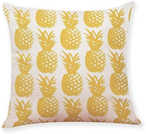 Yellow Style Art Pillow Cases,Hshi Sofa Car Cute Cushion Cover Warm Home Decor 45 X 45cm (H)