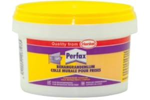 TMPPRO Perfax - Pegamento para papel pintado y cenefas, ideal para pegar bordes decorativos, casi todas las superficies, también adecuado para placas de poliestireno, listo para usar, tamaño 1 x 250 g