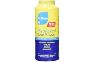 Medipure Unisex Medicated Soothing Body Powder for Itchy, Irritated Skin-200g New