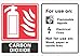 Produktbild FEUERLÖSCHER CO2-ID), STARRER KUNSTSTOFF, QUERFORMAT, 100 X 150 MM, O/S