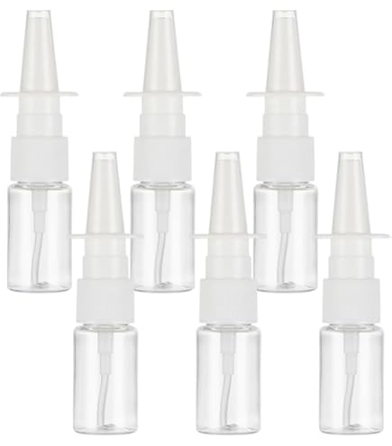 Flacon Pulvérisation Nasale Rechargeable Verre Ambré 10ml Lot De 10 - Spray Brume Pression