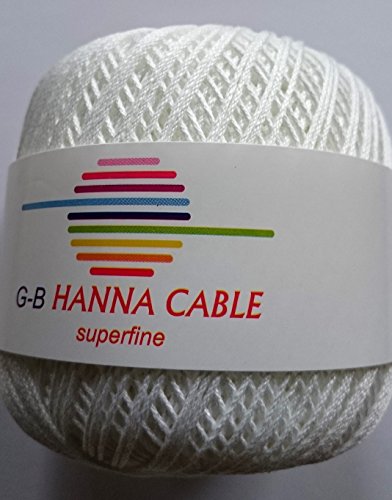 G-B Wolle Hanna Cable, Farbe:1010 weiß