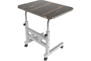 Portronics My Buddy D Wood Multipurpose Movable & Adjustable Table for Computer & Laptop(Black) 40D x 60W x 80H Centimeters