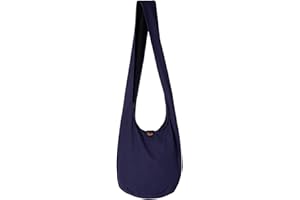 PANASIAM Schulterbeutel für Damen & Herren I große Baumwoll-Tasche in 2 Größen - angenehm leicht & erfreulich robust I mit Reißverschluss & extra Innentasche I Umhängetasche