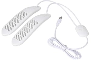 CAREDY Asciugacapelli, asciuga piedi, asciuga scarponi portatile USB Asciugacapelli, deodorante asciugatura scarponi intelligente con timer per scarpe in tessuto, stivali, guanti, ecc(bianca)