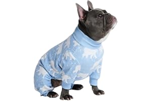 Spark Paws Hundepyjama, ultraweich und 4-Wege-Stretch, Erholungsanzug nach Operation, Schlafanzug Onesie für Kleine, Mittlere und Große Hunde - Polar Bear - M