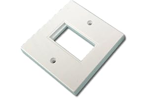 kenable Plaque Murale 1 Ports 86 x 86 mm Seul Ports Faible Profil pour RJ45 Modules