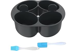 ‎AUSYIWI AUSYIWI Compact 4-in-1 eierkocher, pochierte eierform, eierkocher, eiersparer, kompatibel mit Thermomix TM6/TM5 Cuisinart multifunktionale Kochutensilien und Zubehör für den MC