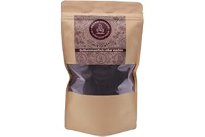 ‎MEINDEKOARTIKEL Aromatischer Kerzensand mit Duft 400g inkl. 3 Dochte Aromasand Duftgranulat aus Wachs Raumduft (Black Orchid)