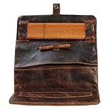 Tabaktasche Leder Braun Kavatza „Ethnic“ - 2