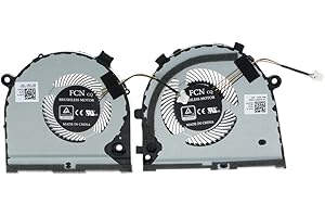 LILITOK Ventilateur de Refroidissement CPU + GPU Compatible pour Dell inspiron Game G3 G3-3579 3779 G5 15 5587 Ventilateur de Refroidissement CPU GPU 4 Broches