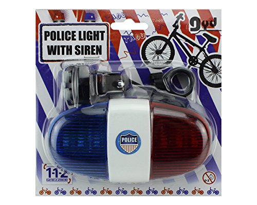 XXL GYD Fahrradklingel POLIZEI Sirene, Sound & Licht für dein Bike! - 2