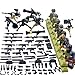 Produktbild 15000P 8St. Mini Figuren Set SWAT Team Soldaten Minifiguren Polizei Menschen Satz Bausteine mit Waffen für Kinder