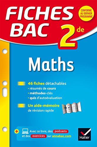 Fiches bac Maths 2de: fiches de révision Seconde