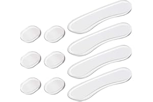 LICHUANUK Confezione da 10 pezzi in gel per silenziatore per tamburo, cuscinetti in gel per silenziatore in silicone morbido, silenziatori trasparenti per tamburo, cuscinetti per silenziatore per tamburo