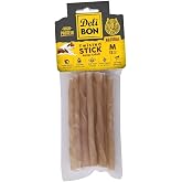 Doggie Delibon Ger&ccedil;ek Deriden Kalın Burgu &Ccedil;ubuk, Thıckx12Pcs., Natural