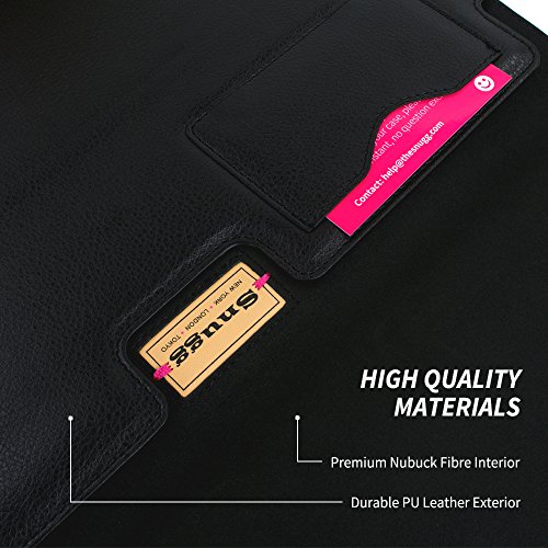 Surface Book Sleeve (Schwarz), Snugg – Hülle mit lebenslanger Garantie für Surface Book - 3