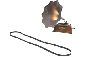 BNINETEENTEAM Rubber Record Belt, Durable Black Rubber for Turntables, Turntable Replacement Belt, Compatible with Phonographs, for Home Stereo, Studio Equipment, and DJ Setups