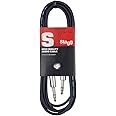 Stagg SAC1PS DL Cavo S Serie per Strumenti Musicali da Jack a Jack 6,3 mm, da 1m