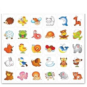 Sticker für Garderobe und Bildtafel &ldquo;Tiermotive&rdquo;: Amazon.de: Baby
