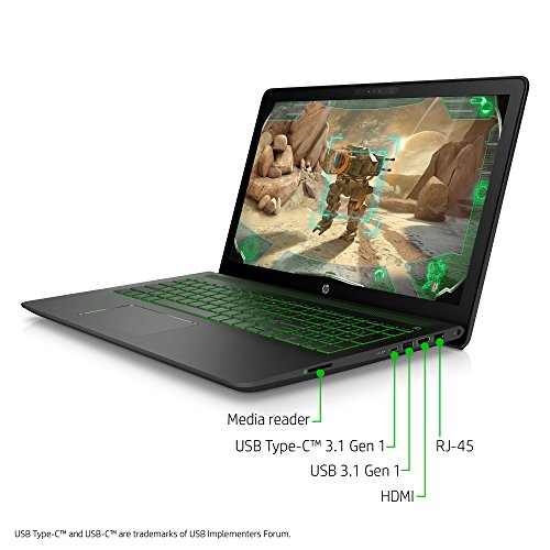 HP Pavilion Power 15-cb011na 15 6-Inch FHD Gaming Laptop  Shadow Black  -  Intel i7-7700HQ  8 GB RAM  1 TB HDD  NVIDIA GeForce GTX 1050 Graphics 2 GB 
