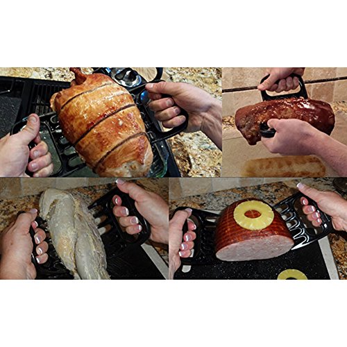 CHIC-CHIC 2pcs Bärentatzen Fleischgabel Fleisch Krallen Tatze Pulled Pork Meat Claws Shredder Claws Fleisch Schneiden BBQ Braten Döner Kebab - 9