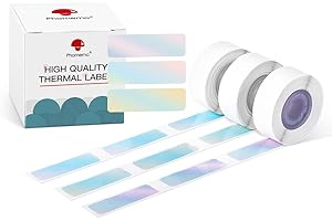 Phomemo D30 Label Maker Tape - Gradient, Self-Adhesive/Waterproof/Oil Proof/Scratch Resistant, Suitable for Name, Price, Storage and Classification Tags, 12x40mm/0.47x1.57in, 3 Rolls