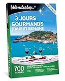 Wonderbox - Coffret cadeau pour Noël - 3 JOURS GOURMANDS ITALIE/ESPAGNE - 700 séjours enchanteurs en demeures de charme méditerranéennes: Toscane, Andalousie, Calabre, Iles Baléares.