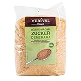 Verival Rohrohrzucker Demerara, 6er Pack  (6 x  1 kg Beutel)
